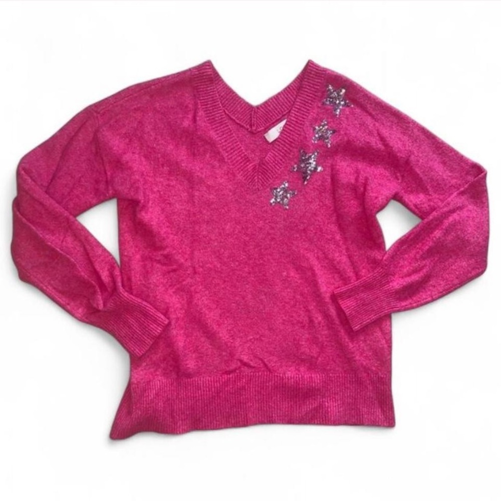 LOFT sequin star sweater